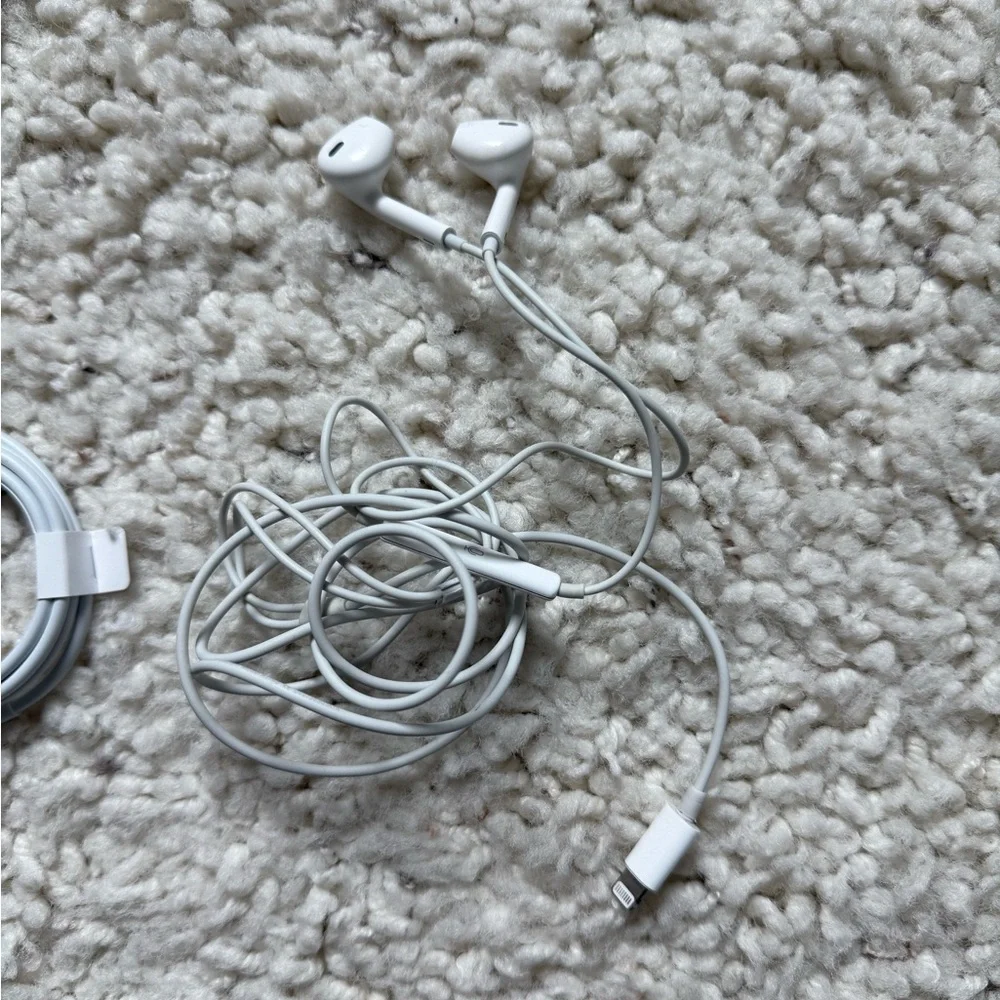 Apple iPhone EarPods and Charger